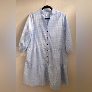 Baby Blue Gingham Dress